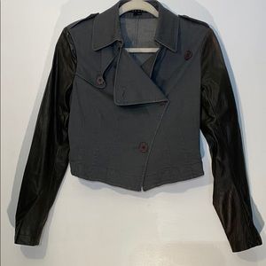 Theory Denim and Leather Jacket